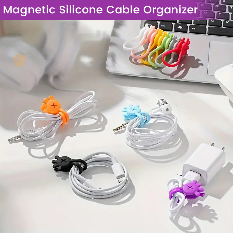 Magnetic Silicone Cable Organizer