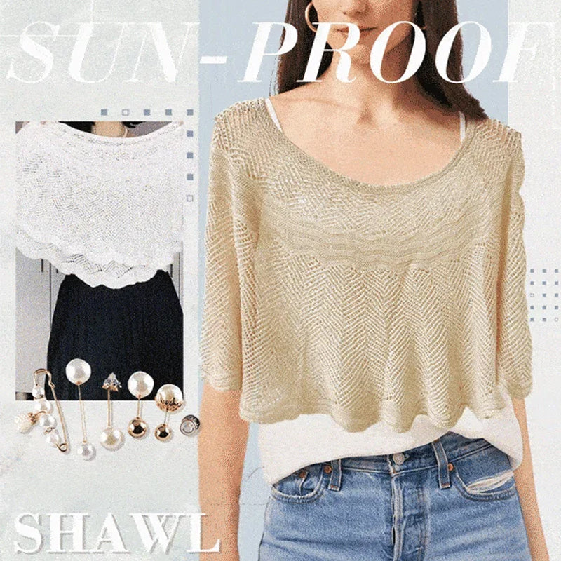 Knitted Sun-proof Shawl