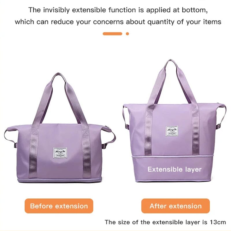 High-capacity Double-layer Wet Separation Travelling Bag