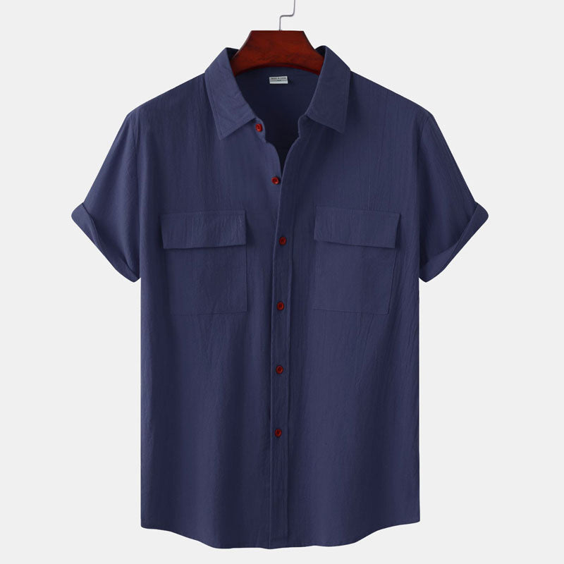 Men's Linen Short Sleeve Shirt