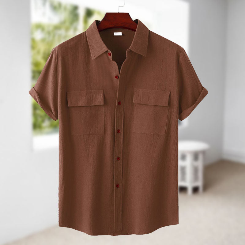 Men's Linen Short Sleeve Shirt