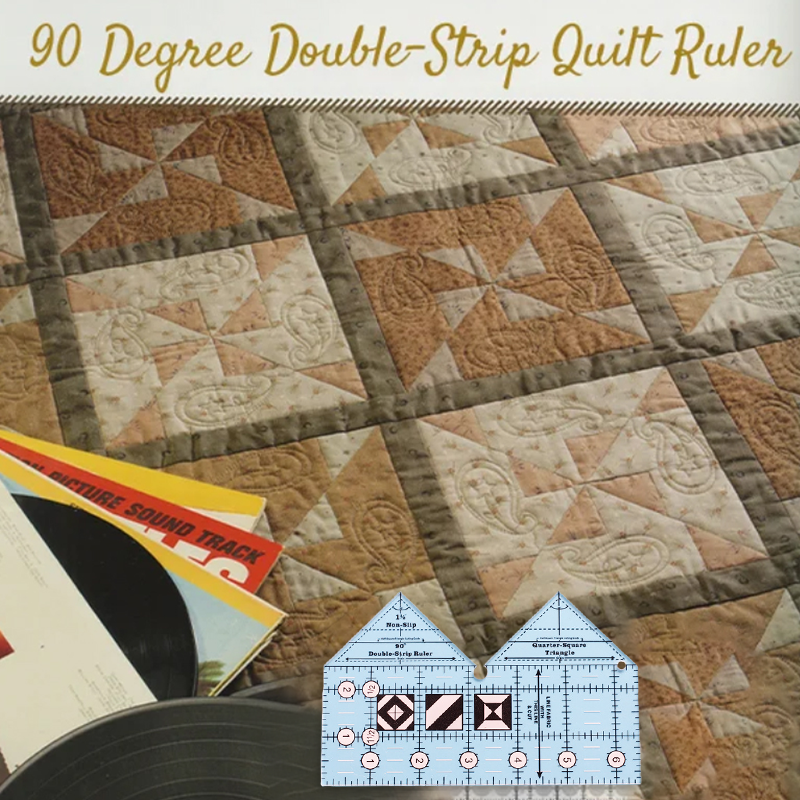 90 Degree Double-Strip Quilt Ruler