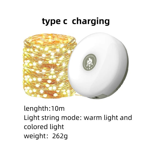 New Waterproof Portable Stowable String Light