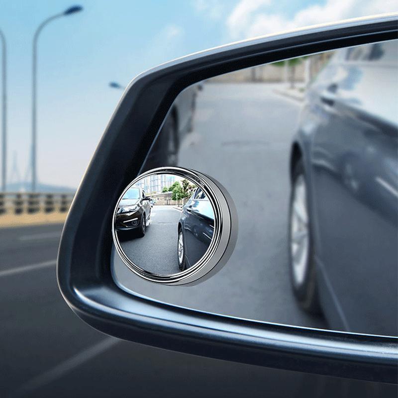 360° Rotation Car Reversing Small Round Mirrors (2pcs)