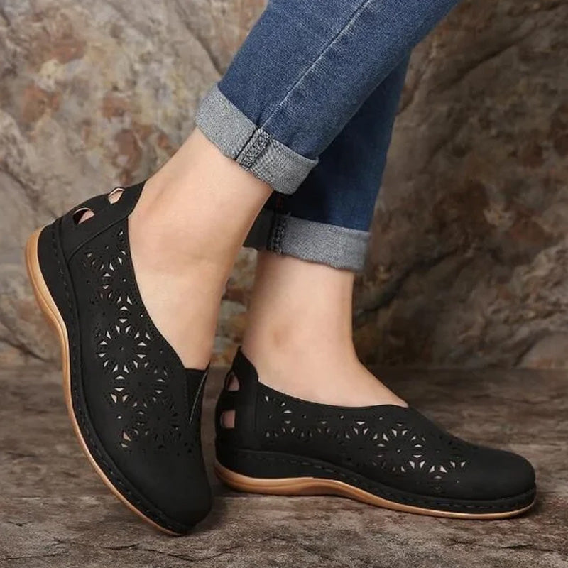 Women Hollow Out Comfy Casual Flats