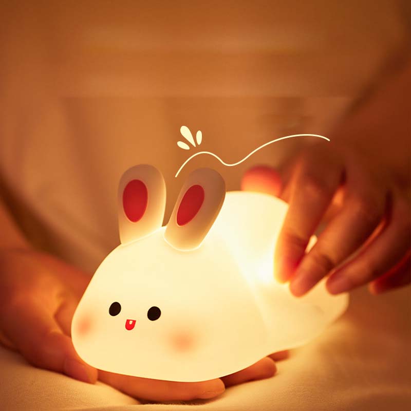 Big Face Rabbit Silicone Night Light