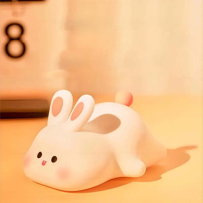 Big Face Rabbit Silicone Night Light