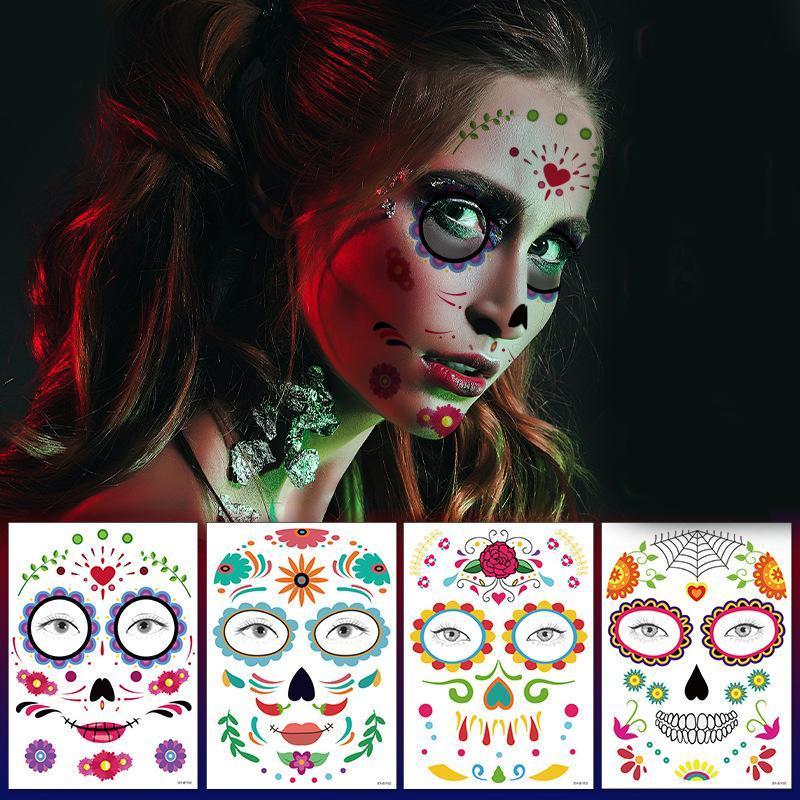 Halloween Prank Makeup Temporary Tattoo（10pcs）