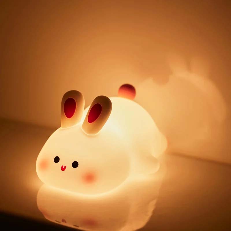 Big Face Rabbit Silicone Night Light