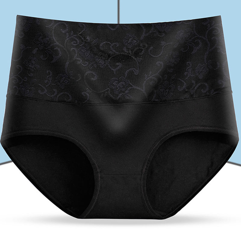 High Waist Jacquard Briefs