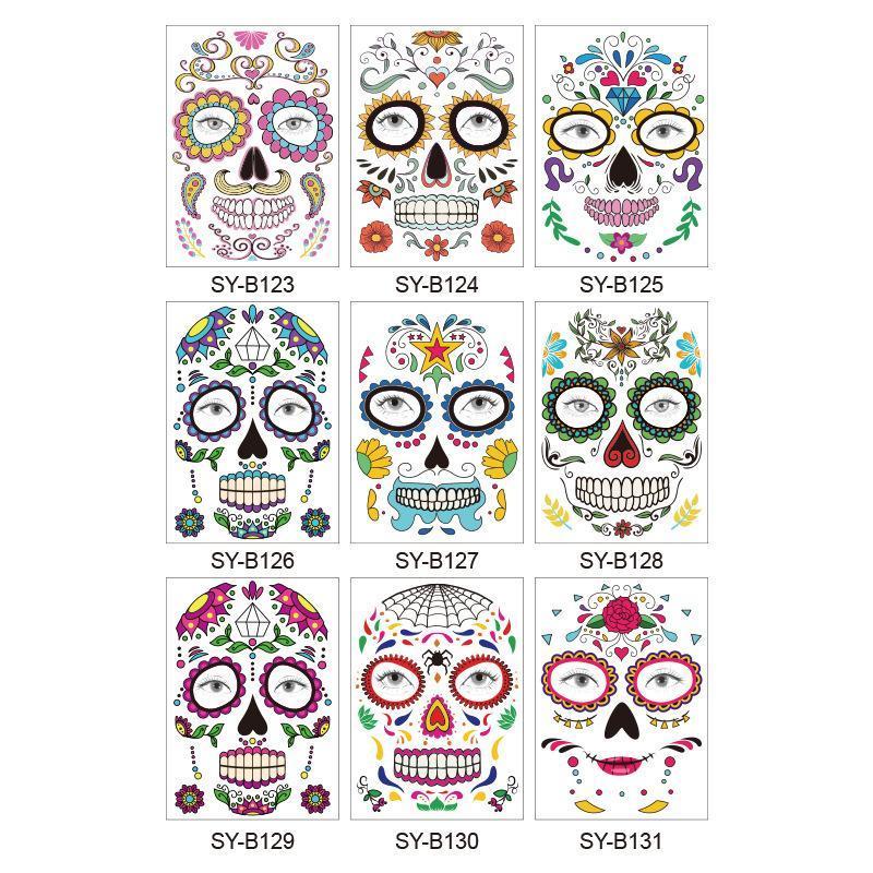 Halloween Prank Makeup Temporary Tattoo（10pcs）