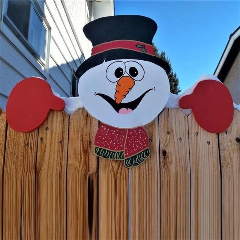 (🎅Early Xmas Sale - Save 50% OFF🎅) Christmas Themed Fence Decoration