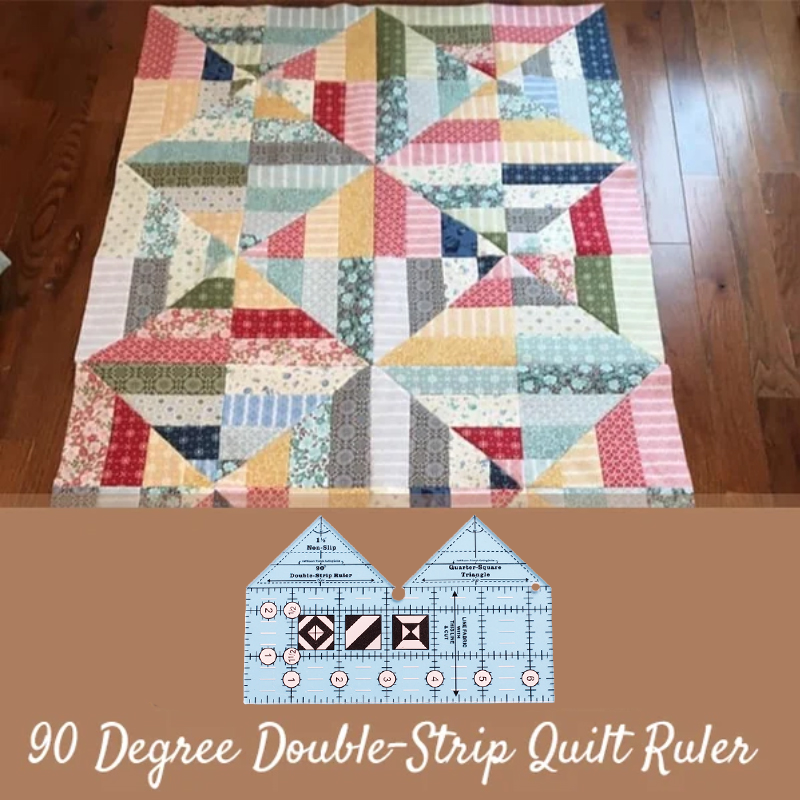 90 Degree Double-Strip Quilt Ruler