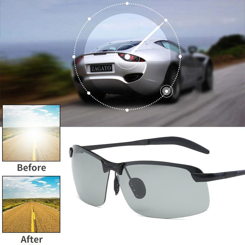 Lifesparking Photochromic Sunglasses with Anti-glare Polarized Lens