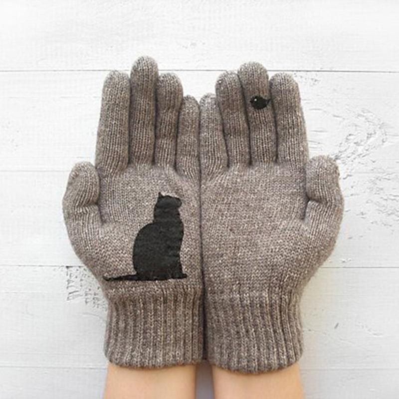 Cat Fan Cotton Gloves