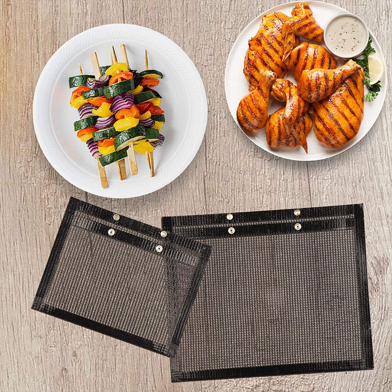 Reusable Non-Stick BBQ Mesh Grill Bags