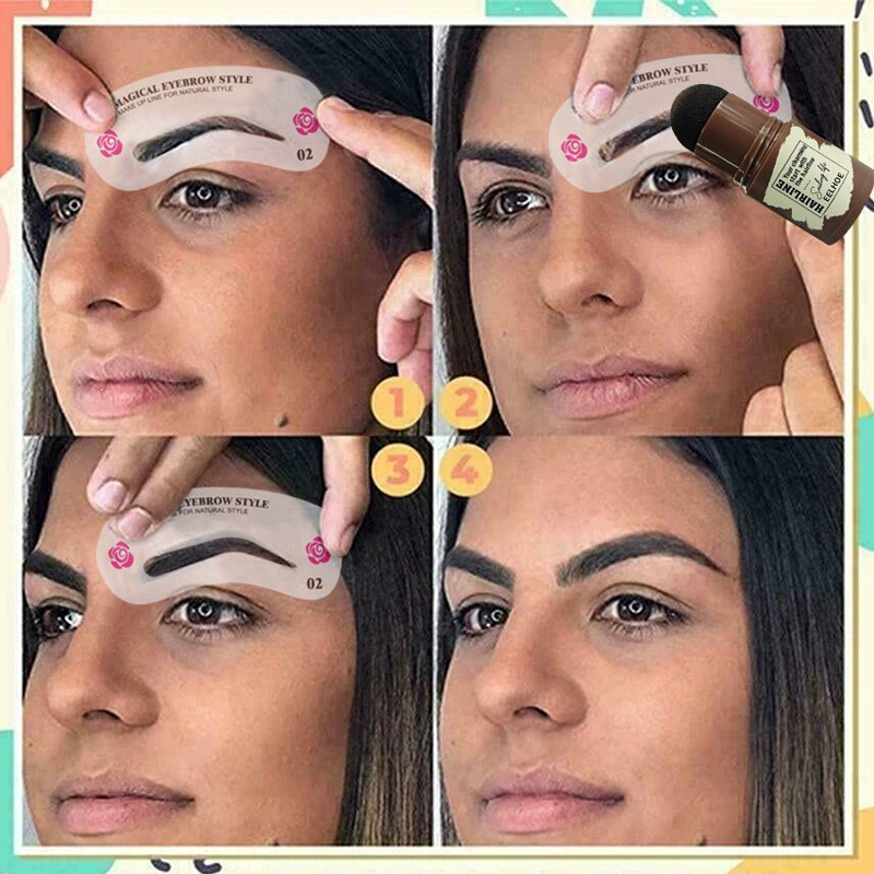 Eyebrow Stamp Stencil Kit