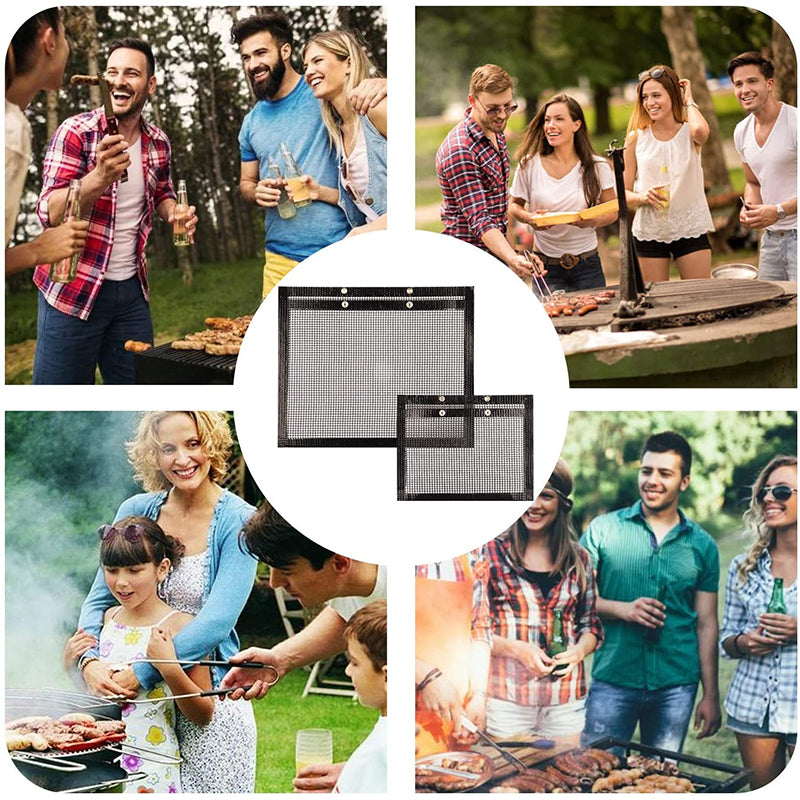 Reusable Non-Stick BBQ Mesh Grill Bags