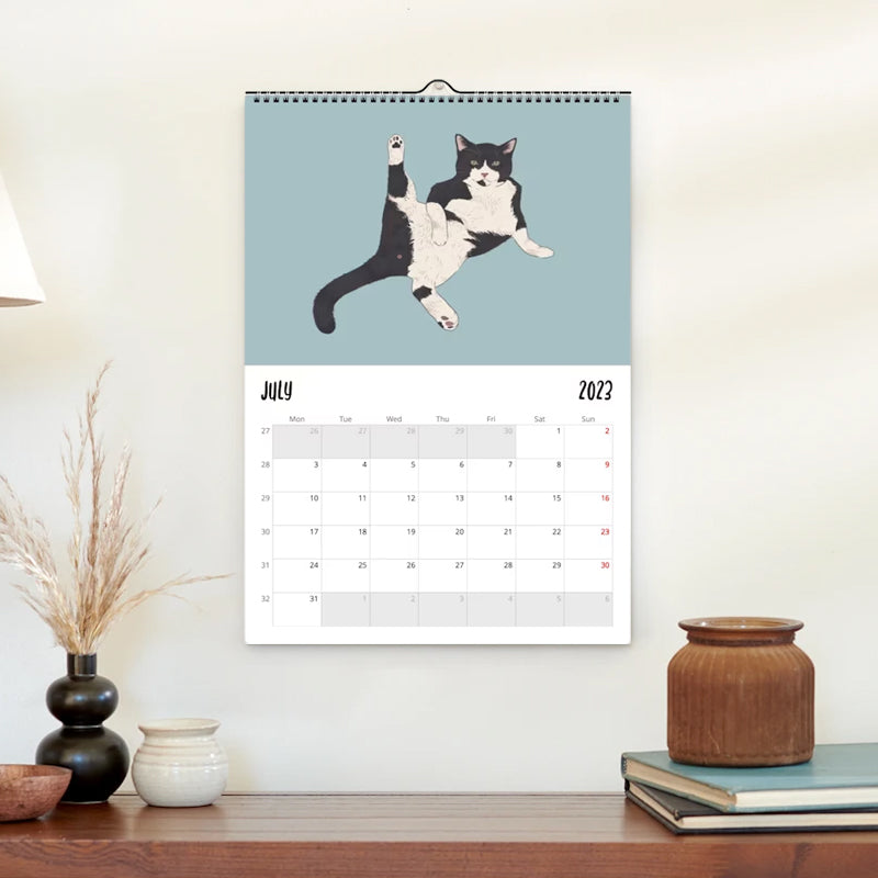 Cat Wall Calendar 2024