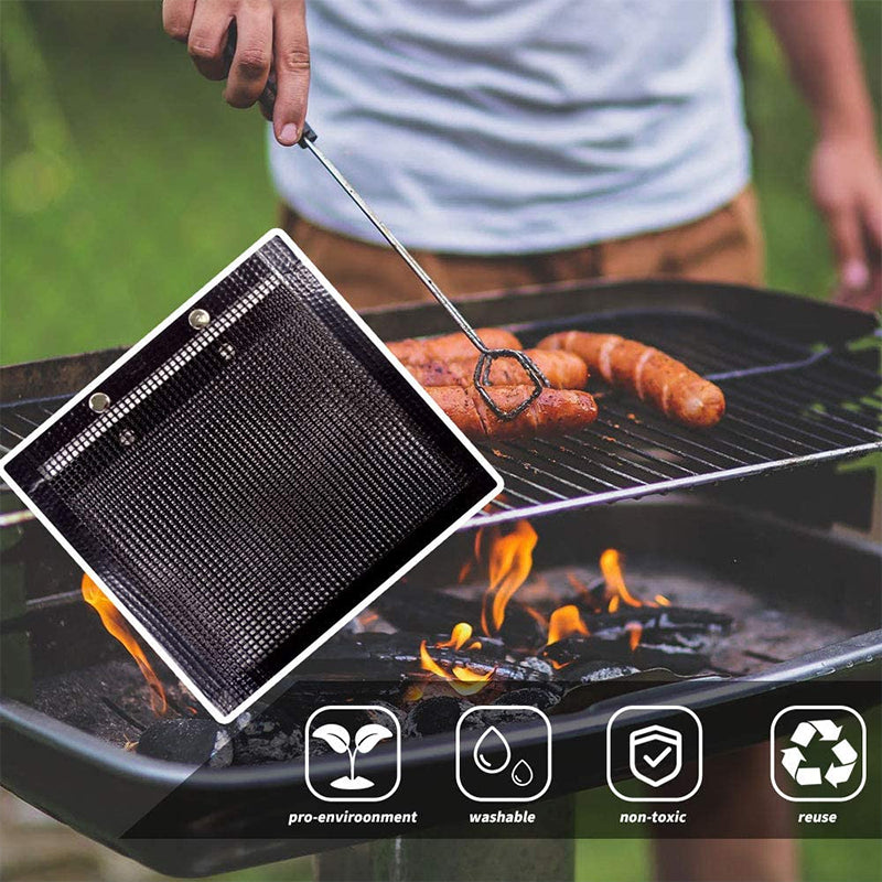 Reusable Non-Stick BBQ Mesh Grill Bags