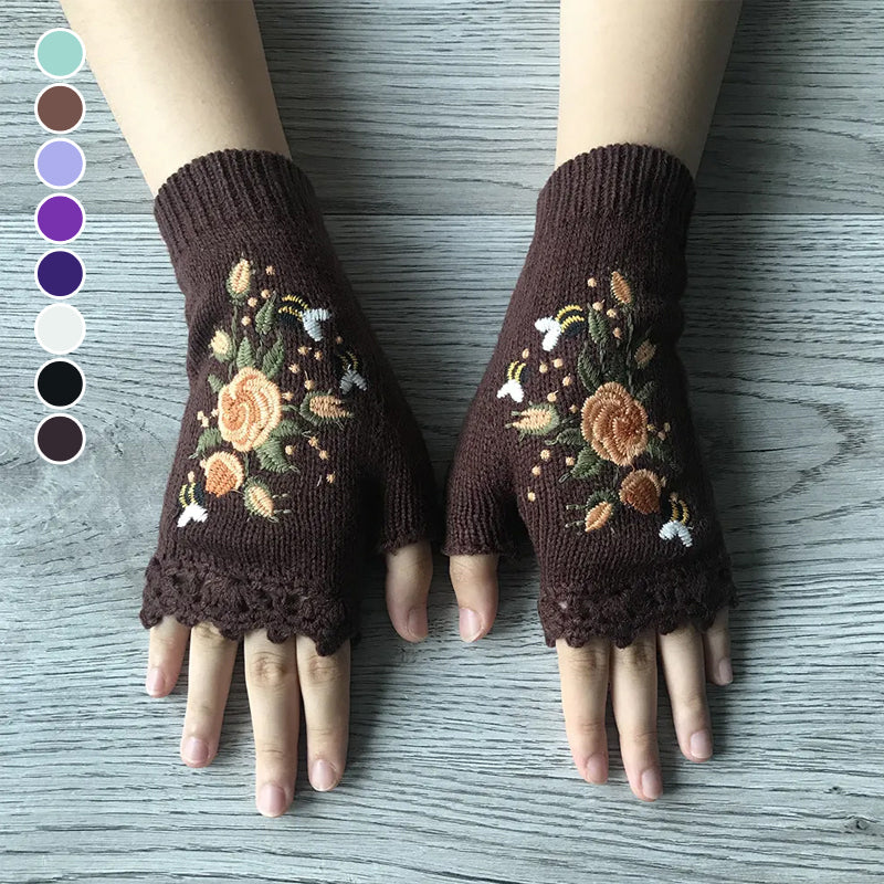 Hand Embroidered Gloves