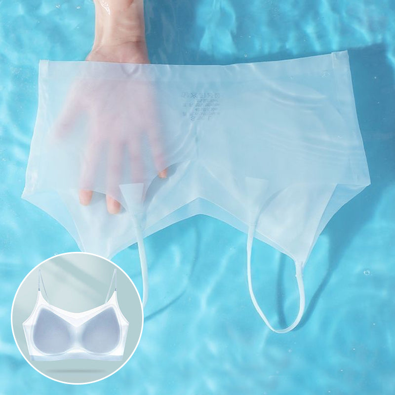 Ultra-Thin Seamless Ice Silk Cooling Bra