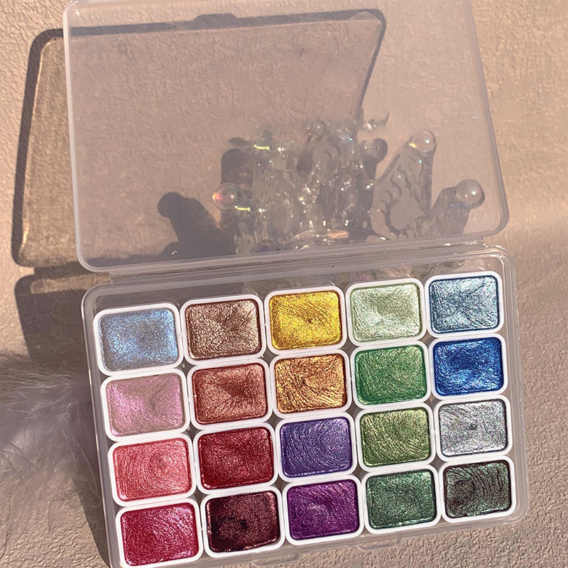 20 Colors Watercolor Painting Set